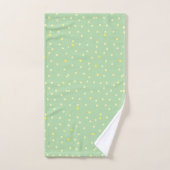 points jaunes en vert (Serviette à main)