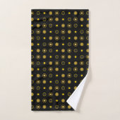 Points jaunes et noirs (Serviette à main)