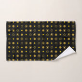 Points jaunes et noirs (Serviette à main)