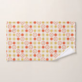 Points jaunes et oranges (Serviette à main)