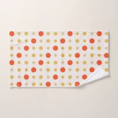 Points jaunes et oranges (Serviette à main)