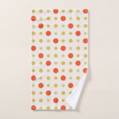 Points jaunes et oranges (Serviette à main)
