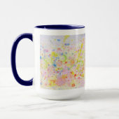 Points jaunes et roses - Mug (Gauche)