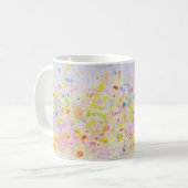 Points jaunes et roses - Mug (Devant gauche)
