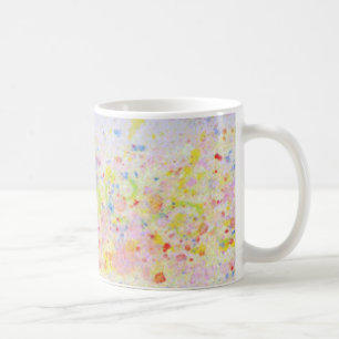 Points jaunes et roses - Mug