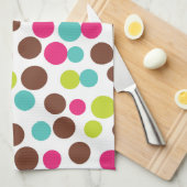 Points lumineux rétro serviette de cuisine cadeau (Quart Plié)