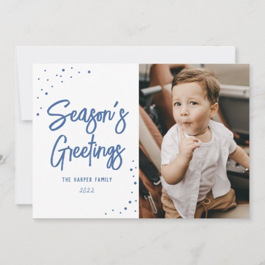 Points lumineux Script moderne Photo Carte de vaca (Devant)