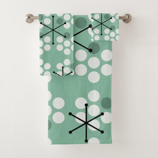 Points MCM du milieu du siècle rétro Sage Green (En situation)