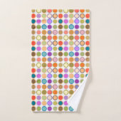 Points modernes du milieu du siècle, couleurs mult (Serviette à main)