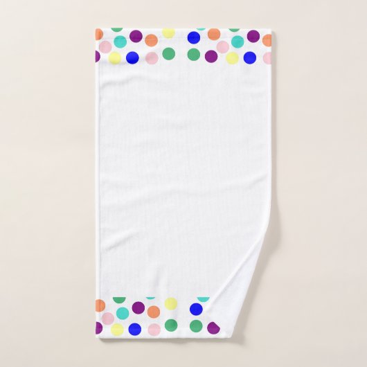 Points multicolores (Serviette à main)