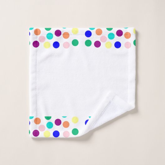 Points multicolores (Gant de toilette)