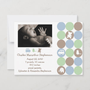 Points N Formes Faire-part de naissance