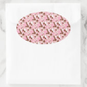 POINTS Napolitains 01-Lt STICKERS ROSE-OVAL (Sac)