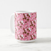 Points napolitains 02 Pink Dark-15oz MUG (Devant gauche)