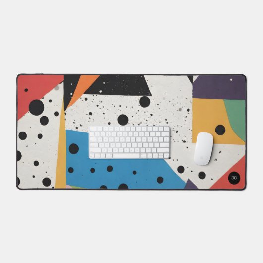 Points noirs en papier collage (Clavier et souris)