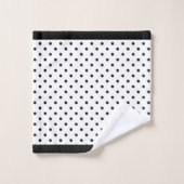 Points Noirs Et Blancs (Gant de toilette)