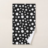 Points noirs et blancs (Serviette à main)