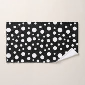 Points noirs et blancs (Serviette à main)