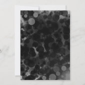 Points noirs et blancs Invitations de parties chic (Dos)