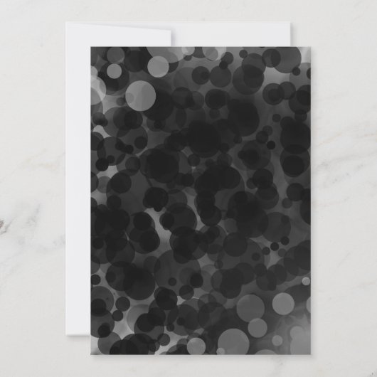 Points noirs et blancs Invitations de parties chic (Dos)