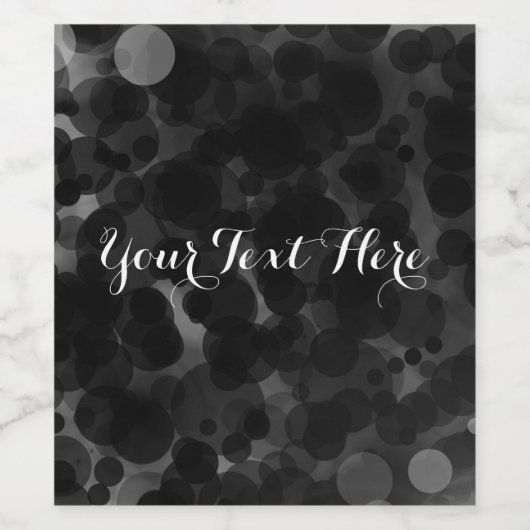 Points noirs et blancs Moderne Chic Étiquettes de (Étiquettes simples)