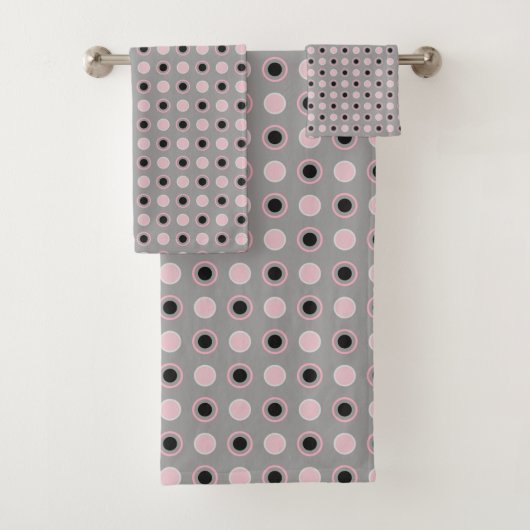 Points noirs, roses, gris et blancs (En situation)