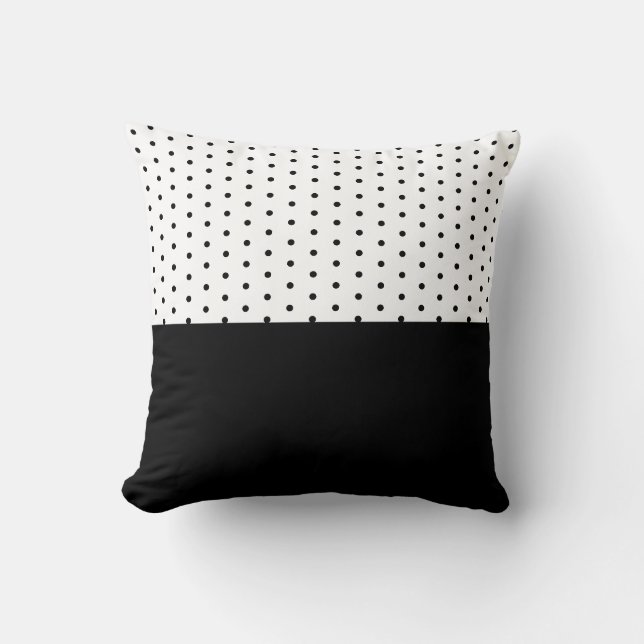 Points noirs sur coussin décoratif (Recto)