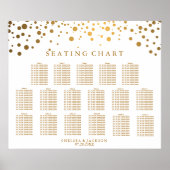 Points Or Confetti tendance - Tableau de sièges (Devant)