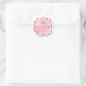 Points Or Rose Et Rose Lip Balm Logo Étiquettes (Sac)
