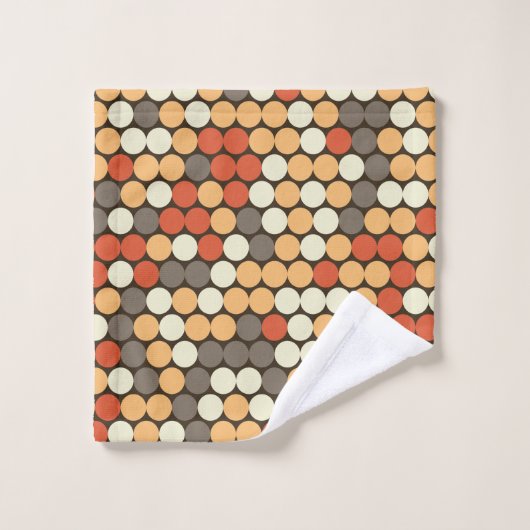 Points orange (Gant de toilette)