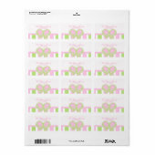 Points papillon Étiquette de adresse 4 (Feuille entière)