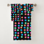 Points Pastel Printemps sur Noir (En situation)