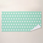 Points Poka Verts (Serviette de bain)