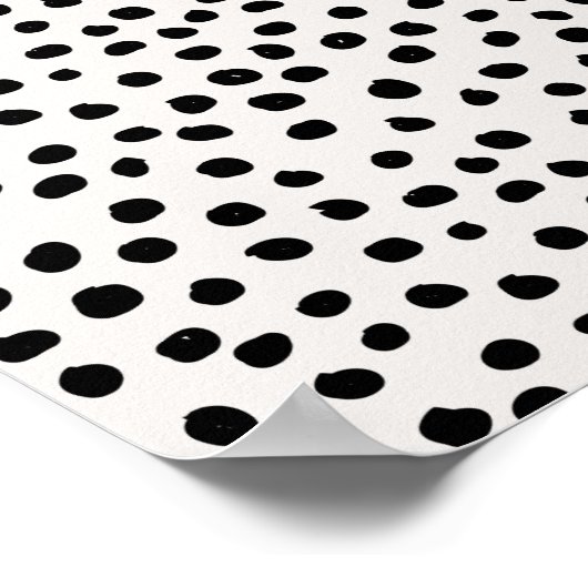 Points posters de animaux Noir Et Blanc Dalmatie (Coin)
