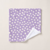 Points Posters de animaux pourpres (Gant de toilette)