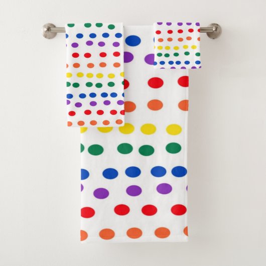 Points Rainbow Candy en blanc (En situation)