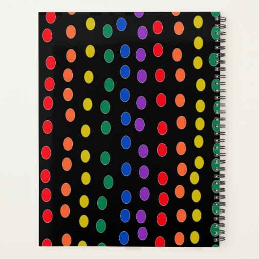 Points Rainbow Candy sur noir (Dos)