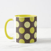 "Points Rétro - Chocolat Et Chaux" Mug (Gauche)