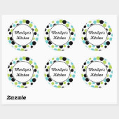 Points rétro Stickers cuisine (Feuille)