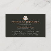 Points Roses Bourgogne Beauté Studio Cartes de vis (Dos)