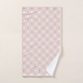 Points roses et blancs (Serviette à main)