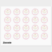 Points roses et or Stickers princesse Royale Couro (Feuille)