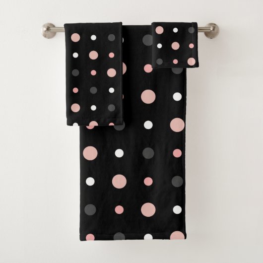 Points roses, gris et noirs (En situation)