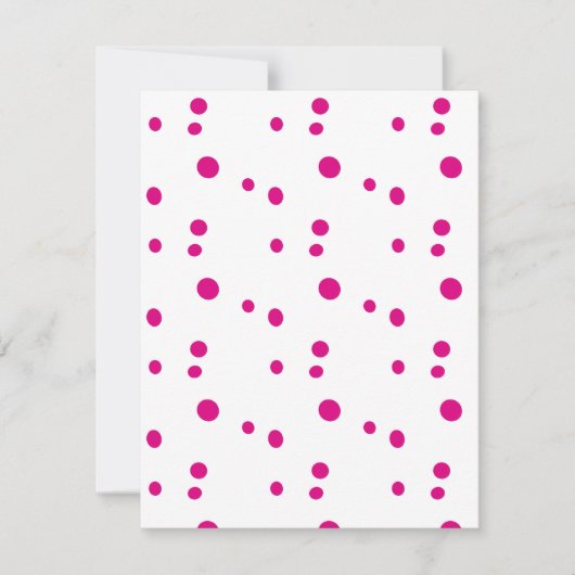 Points roses sur carte de Saint-Valentin d'amour b (Devant)