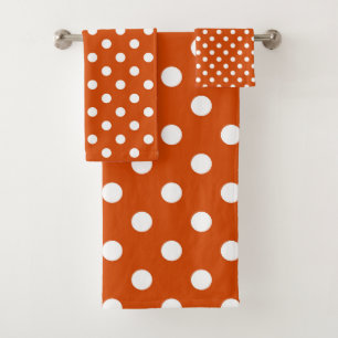 points rouge orange et blanc
