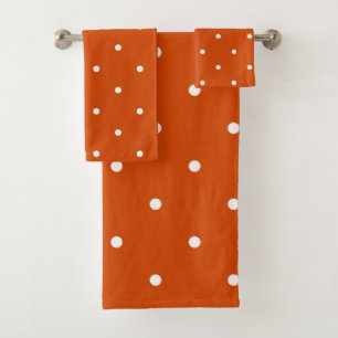 points rouge orange et blanc