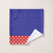 Points rouges et blancs (Gant de toilette)