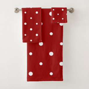 points rouges et blancs