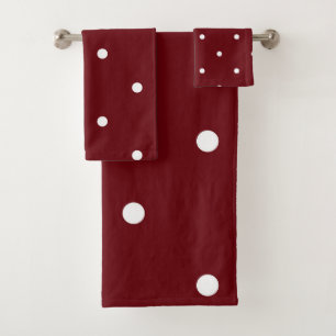 Points rouges et blancs roses