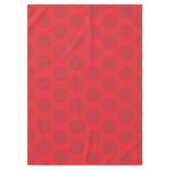 Points rouges sur la nappe de Noël rouge (Devant)